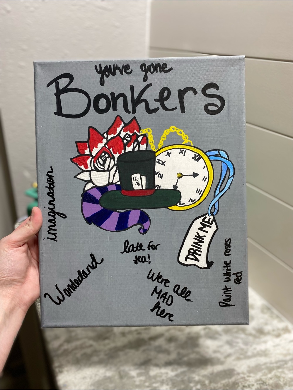 Hand Crafted Wonderland Canvas Art - Picture 2 of 5
